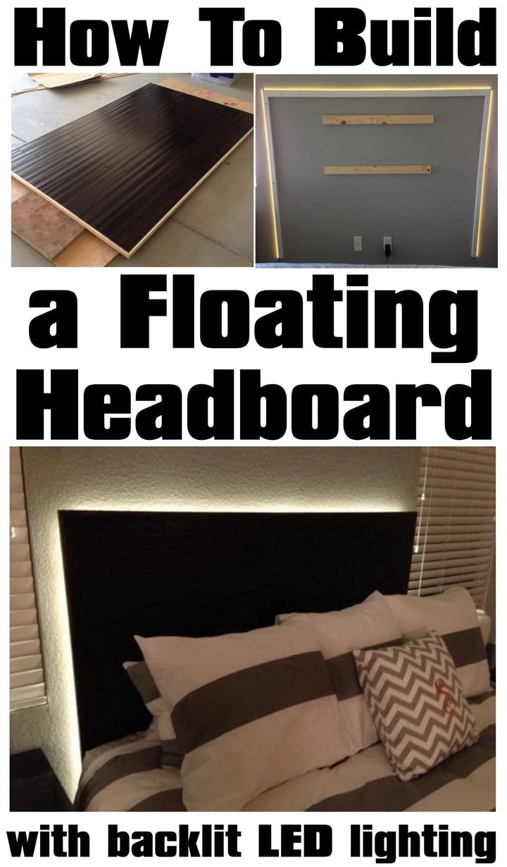How To Make a Floating Headboard With LED Lighting - How To Make a Floating Headboard With LED Lighting -   19 diy Bedroom headboards ideas