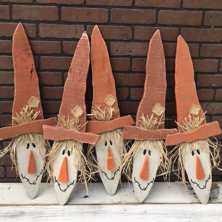 Wood Scarecrow | Halloween Wood Decor | Scarecrow | Fall Pallet Signs | Door hangings | Porch Decor - Wood Scarecrow | Halloween Wood Decor | Scarecrow | Fall Pallet Signs | Door hangings | Porch Decor -   19 diy Crafts halloween ideas