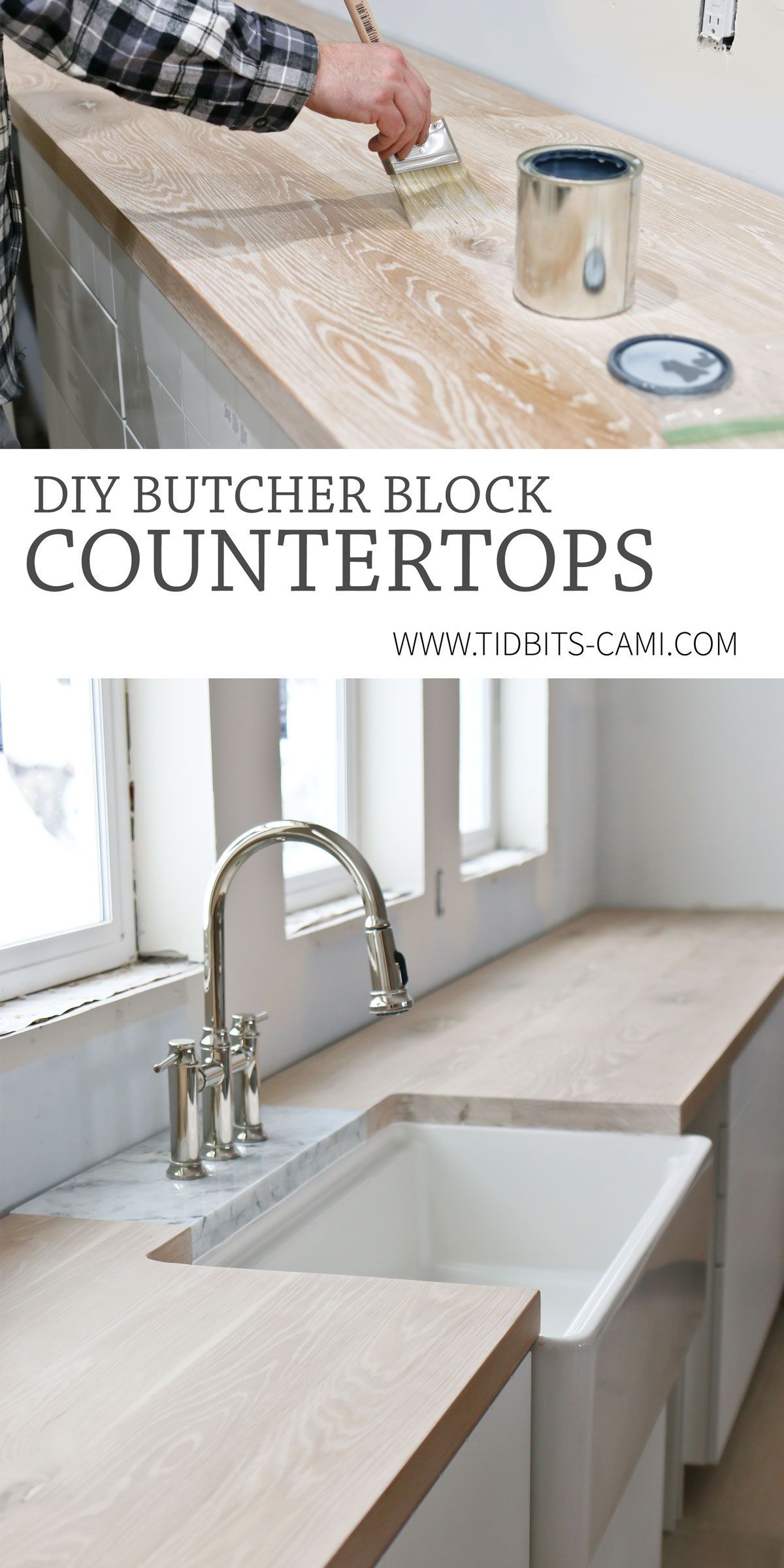 DIY Butcher Block Countertops | Oh, yes you can! - Tidbits - DIY Butcher Block Countertops | Oh, yes you can! - Tidbits -   19 diy Decorations kitchen ideas