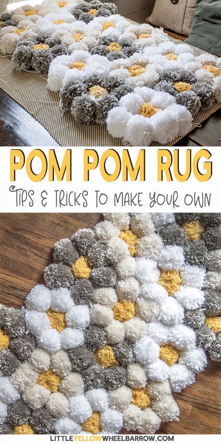 How to Make a Pom Pom Rug the Easy Way - It's SO Fluffy! - How to Make a Pom Pom Rug the Easy Way - It's SO Fluffy! -   19 diy Easy useful ideas