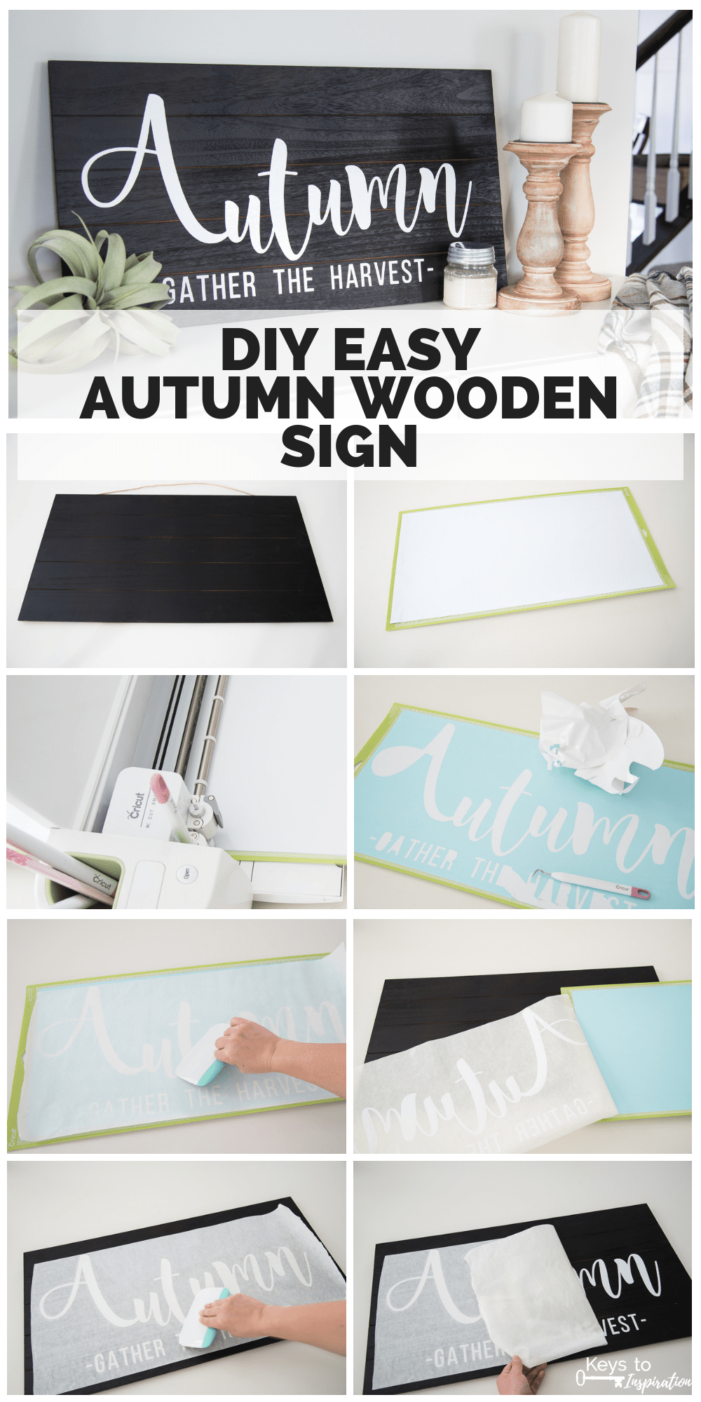 DIY Easy Autumn Wooden Sign » Keys To Inspiration - DIY Easy Autumn Wooden Sign » Keys To Inspiration -   19 diy Easy useful ideas