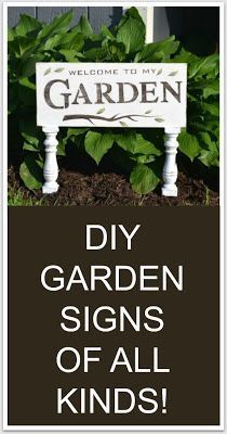 How to Make Rustic Signs for the Garden - How to Make Rustic Signs for the Garden -   19 diy Garden signs ideas