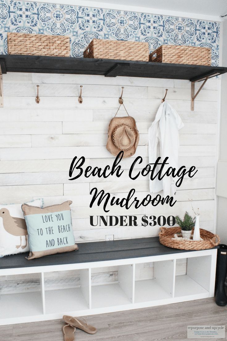 Beach Cottage Mudroom makeover on a budget - Beach Cottage Mudroom makeover on a budget -   19 diy Home Decor beach ideas