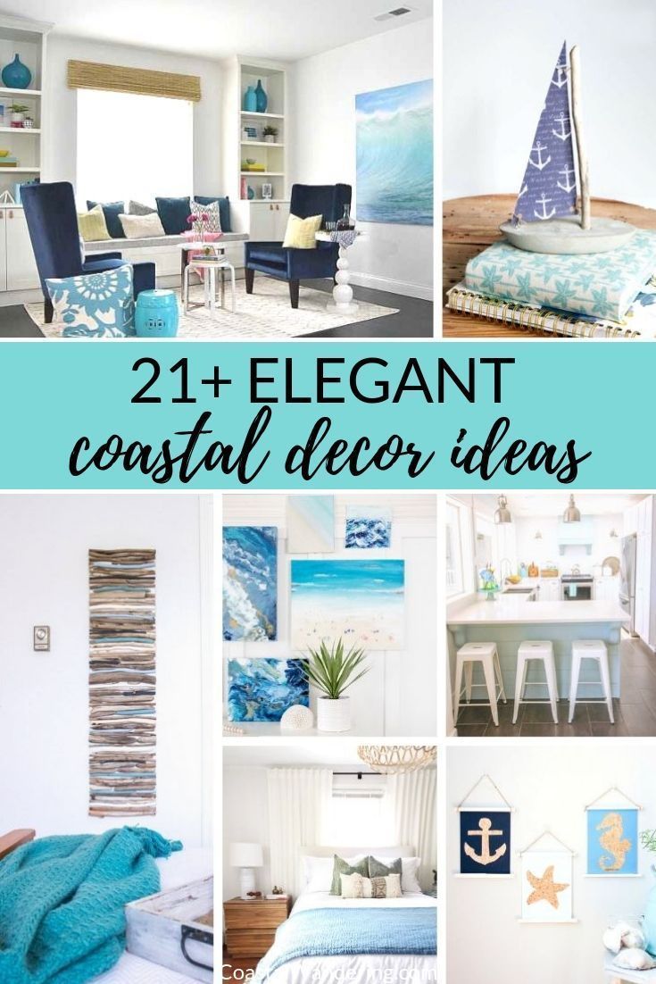 21 Elegant Coastal Decor Ideas For Your Home - 21 Elegant Coastal Decor Ideas For Your Home -   19 diy Home Decor beach ideas