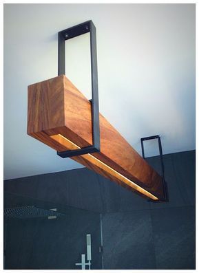 Amazing Design Wood Beam Lighting - iD Lights - Amazing Design Wood Beam Lighting - iD Lights -   19 diy Lamp modern ideas