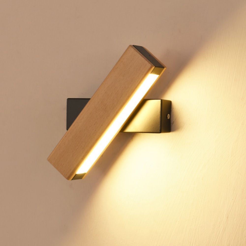 Wooden LED Wall Lamp - Wooden LED Wall Lamp -   diy Lamp wood