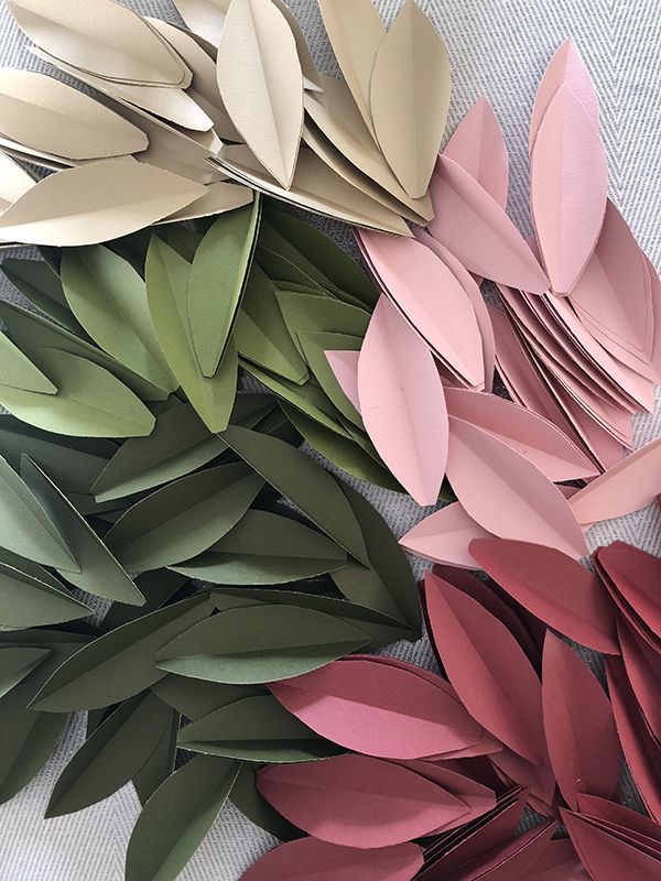 Colorful Paper Leaf Garland for Fall - Colorful Paper Leaf Garland for Fall -   19 diy Paper garland ideas