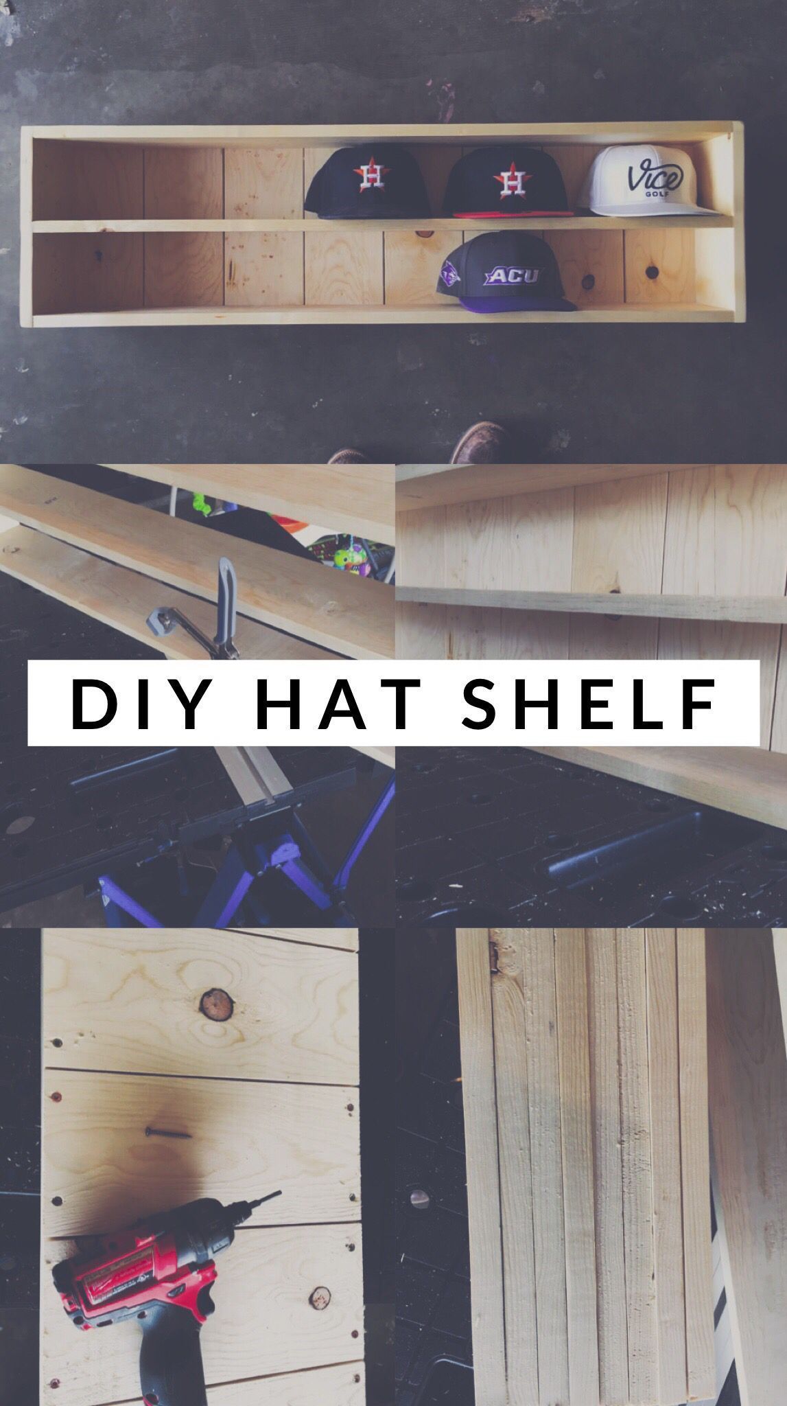 Baseball Hat Organizer – Beginner DIY Project - Baseball Hat Organizer – Beginner DIY Project -   19 diy Projects with wood ideas