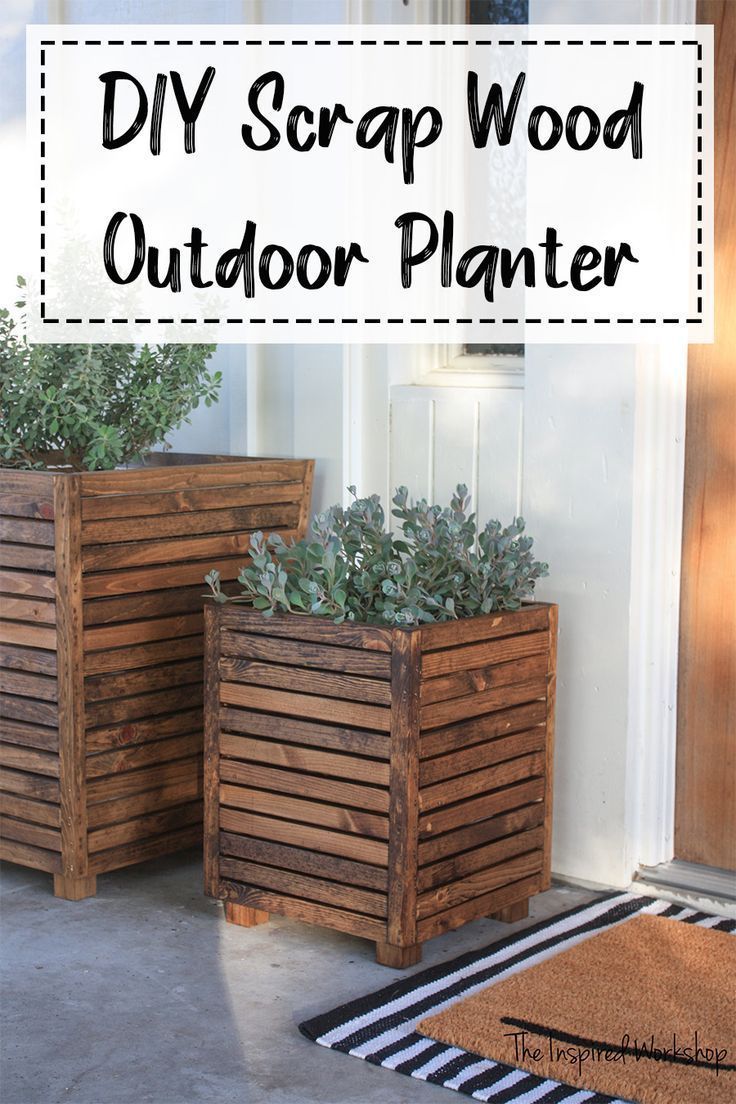 DIY Scrap Wood Outdoor Planter - DIY Scrap Wood Outdoor Planter -   19 diy Projects with wood ideas