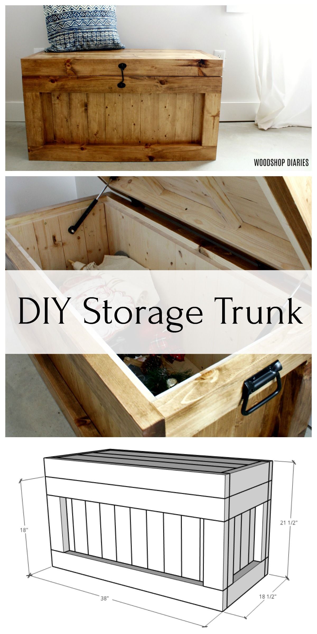 DIY Storage Trunk--FREE PLANS! - DIY Storage Trunk--FREE PLANS! -   19 diy storage ideas