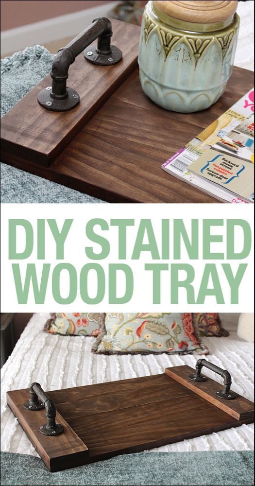 DIY Stained Wood Tray - How to Nest for Less™ - DIY Stained Wood Tray - How to Nest for Less™ -   19 diy Wood work ideas