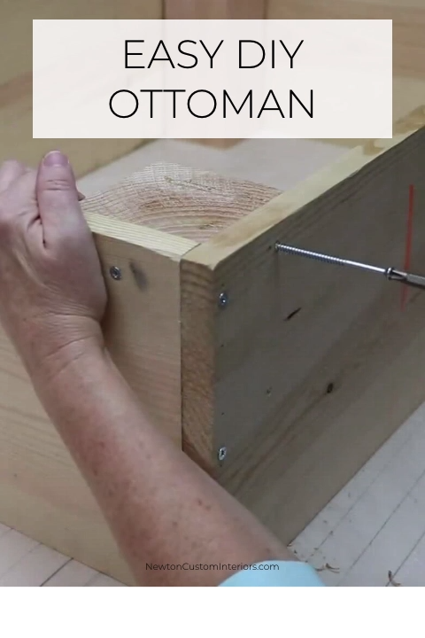 Easy DIY Ottoman - Easy DIY Ottoman -   19 diy Wood work ideas