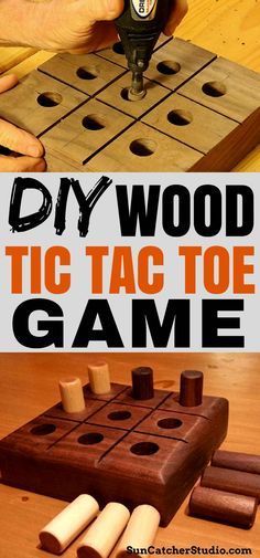 How to Make DIY Tic-Tac-Toe Game (Great Gift Idea) - How to Make DIY Tic-Tac-Toe Game (Great Gift Idea) -   19 diy Wood work ideas