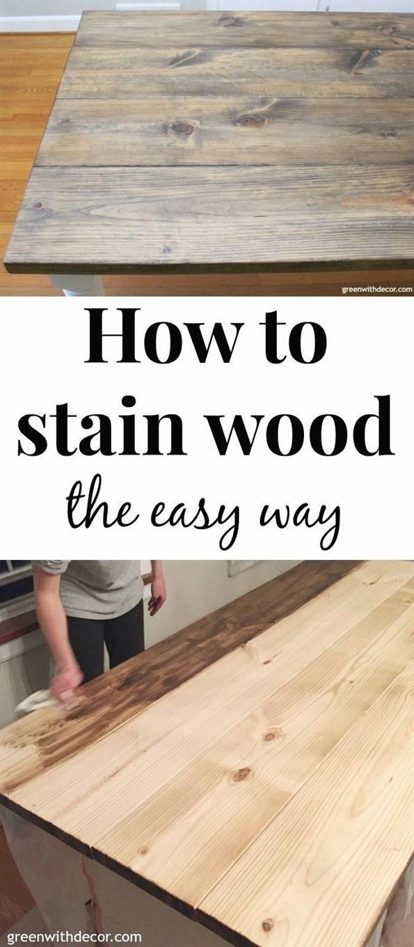 How to stain wood (even if it's your first time!) - Green With Decor - How to stain wood (even if it's your first time!) - Green With Decor -   19 diy Wood work ideas