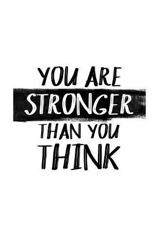 You Are Stronger Than You Think Art Print by | Art.com - You Are Stronger Than You Think Art Print by | Art.com -   19 fitness Quotes white ideas