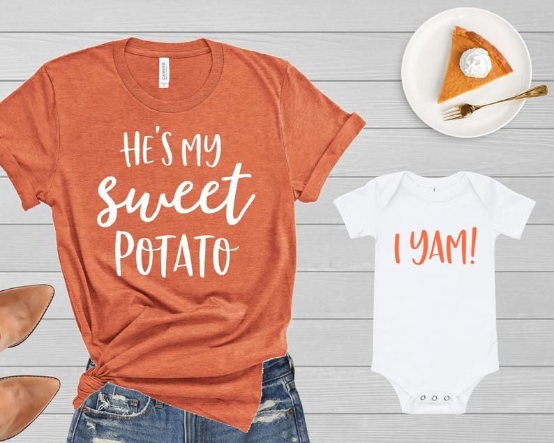 Mommy and Me Thanksgiving Shirts He's She's My Sweet Potato I Yam Funny Tshirt Mother Daughter Son Mom Baby Toddler Kid Boy Girl Fall Shirt - Mommy and Me Thanksgiving Shirts He's She's My Sweet Potato I Yam Funny Tshirt Mother Daughter Son Mom Baby Toddler Kid Boy Girl Fall Shirt -   19 style Boy girl ideas