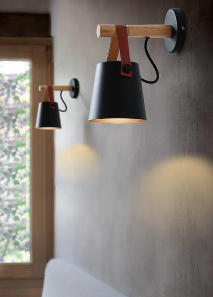 Nordic Wooden Hanging Wall Lamp - Nordic Wooden Hanging Wall Lamp -   20 diy Lamp wall ideas