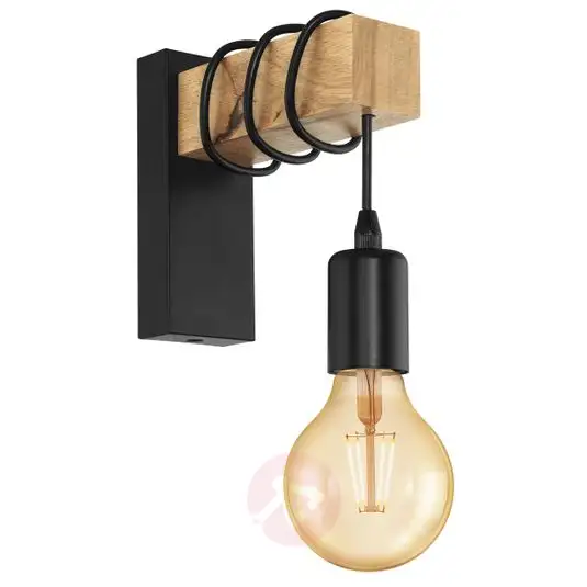 Townshend wall light with a wooden element - Townshend wall light with a wooden element -   20 diy Lamp wall ideas