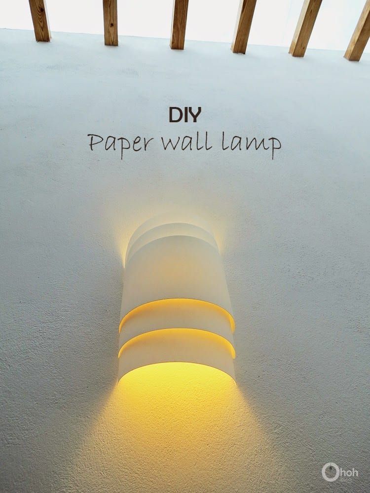 DIY Paper wall lamp - Ohoh deco - DIY Paper wall lamp - Ohoh deco -   20 diy Lamp wall ideas