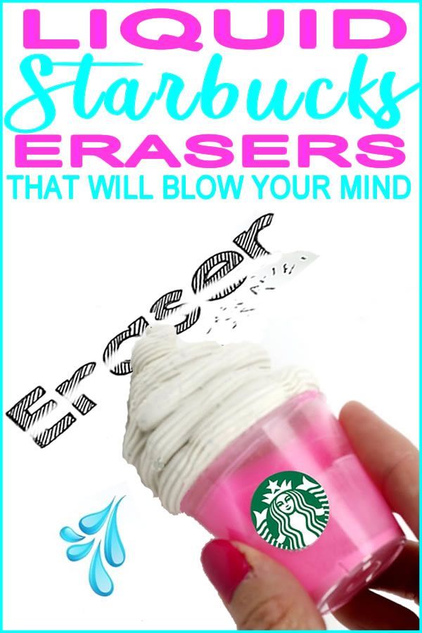 Totally Amazing DIY Liquid Starbucks Eraser | School Supplies |  DIY Crafts For Back To School - Totally Amazing DIY Liquid Starbucks Eraser | School Supplies |  DIY Crafts For Back To School -   20 diy School Supplies food ideas