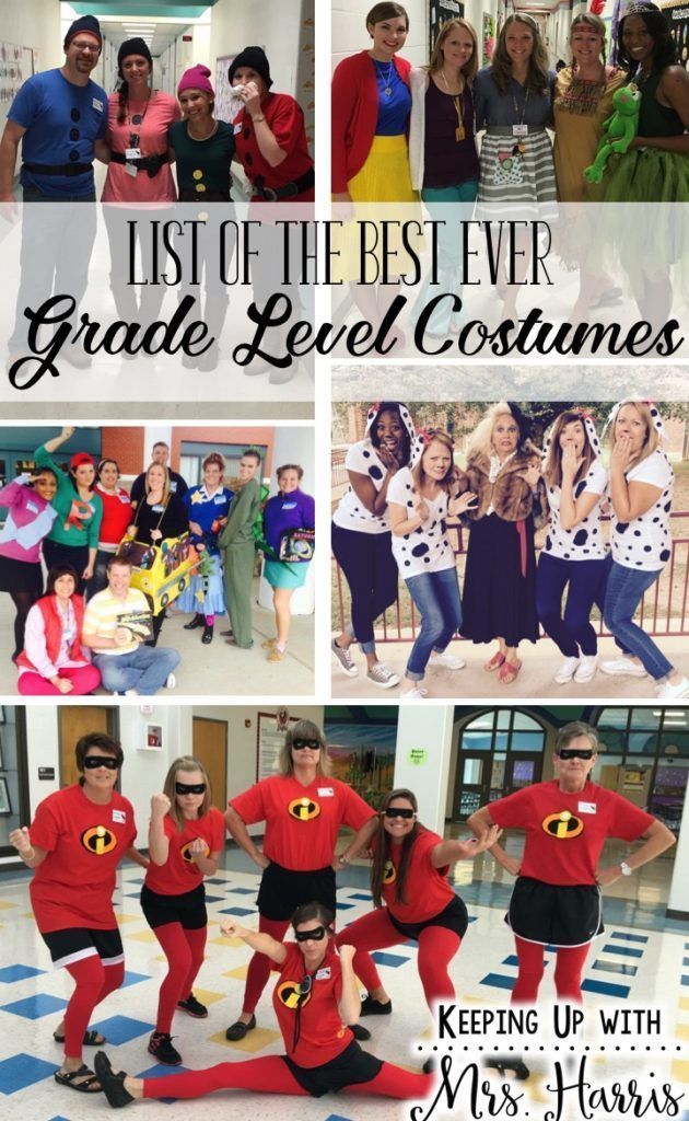 List of Best Ever Grade Level Costumes - Keeping Up with Mrs. Harris - List of Best Ever Grade Level Costumes - Keeping Up with Mrs. Harris -   21 diy Halloween Costumes for teachers ideas