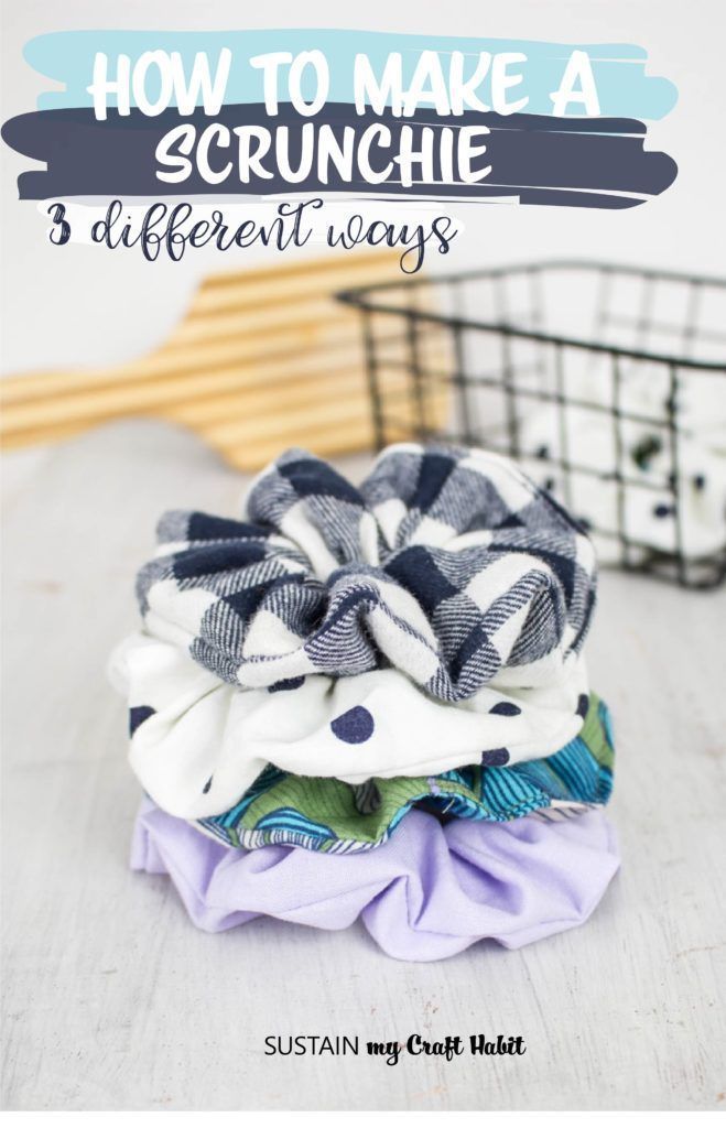 How to Make a Scrunchie 3 Different Ways - How to Make a Scrunchie 3 Different Ways -   21 diy Scrunchie kids ideas