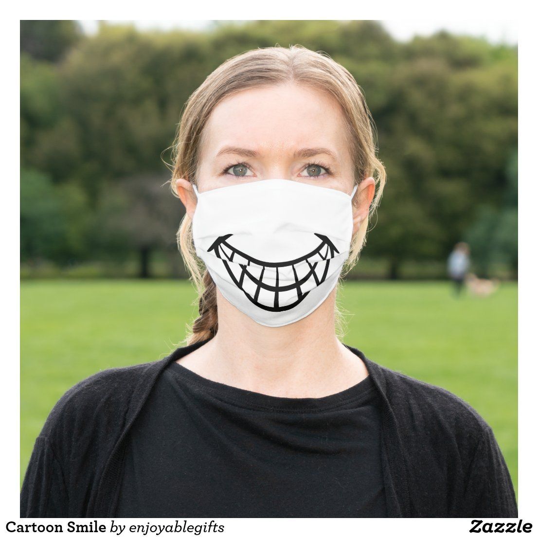 Cartoon Smile Cloth Face Mask | Zazzle.com - Cartoon Smile Cloth Face Mask | Zazzle.com -   22 beauty Face cartoon ideas