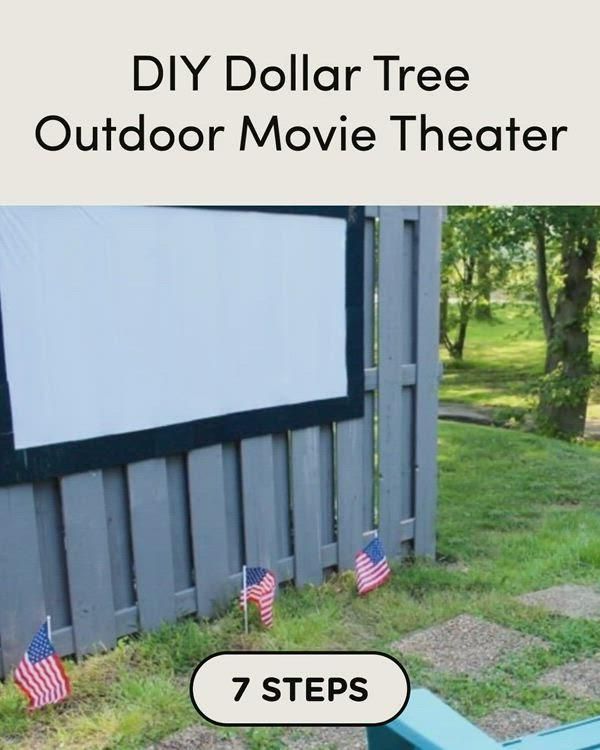 DIY Dollar Tree Outdoor Movie Theater - DIY Dollar Tree Outdoor Movie Theater -   24 diy Dollar Tree videos ideas