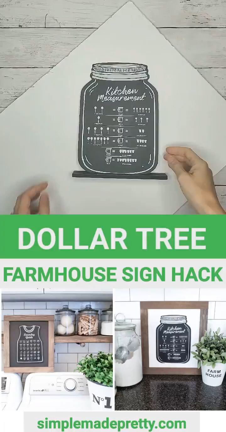 Dollar Tree DIY Farmhouse Signs Hack - Farmhouse Laundry Sign, Farmhouse Kitchen Sign - Dollar Tree DIY Farmhouse Signs Hack - Farmhouse Laundry Sign, Farmhouse Kitchen Sign -   24 diy Dollar Tree videos ideas
