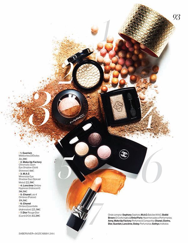 Beauty Editorial - SV/Saber Viver, December 2014 - Beauty Editorial - SV/Saber Viver, December 2014 -   beauty Editorial gold