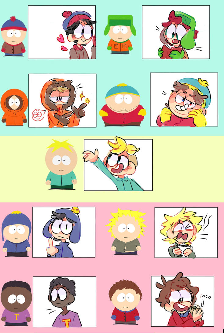 11 style South Park fanart ideas