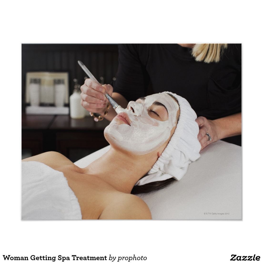 Woman Getting Spa Treatment Poster | Zazzle.com - Woman Getting Spa Treatment Poster | Zazzle.com -   12 beauty Treatments poster ideas