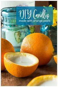 DIY Candles - Easily Made from Orange Peels - DIY Candles - Easily Made from Orange Peels -   13 diy Candles orange ideas