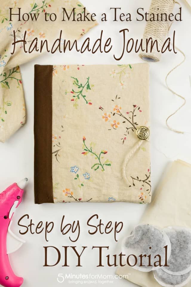 How To Make A DIY Journal With Tea Stained Paper - How To Make A DIY Journal With Tea Stained Paper -   13 diy Paper journal ideas