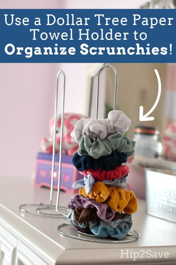 Organize Scrunchies for Just $1 Using This Dollar Tree Item - Organize Scrunchies for Just $1 Using This Dollar Tree Item -   13 diy Scrunchie storage ideas
