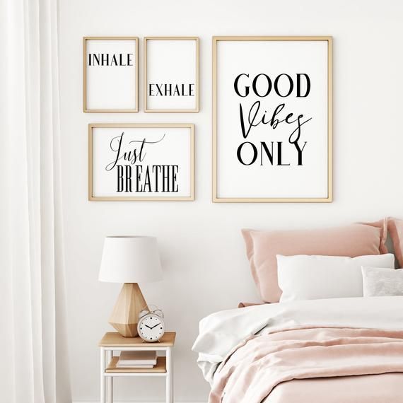 Inhale Exhale Quote Print Bedroom Print Set Of 2 | Etsy - Inhale Exhale Quote Print Bedroom Print Set Of 2 | Etsy -   14 diy Cuarto mujer ideas