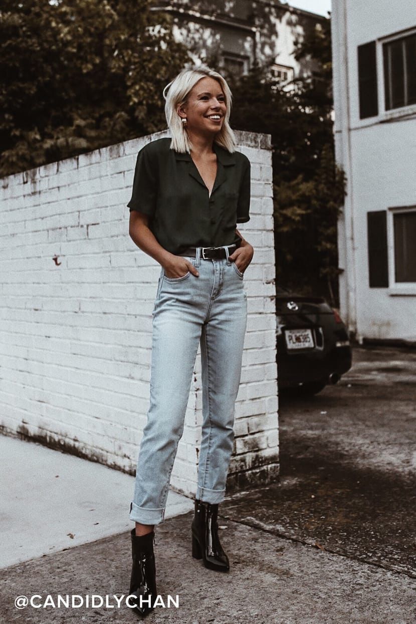 Chic Dark Green Top - Button-Up Top - Short Sleeve Top - Chic Dark Green Top - Button-Up Top - Short Sleeve Top -   14 style Edgy mom ideas
