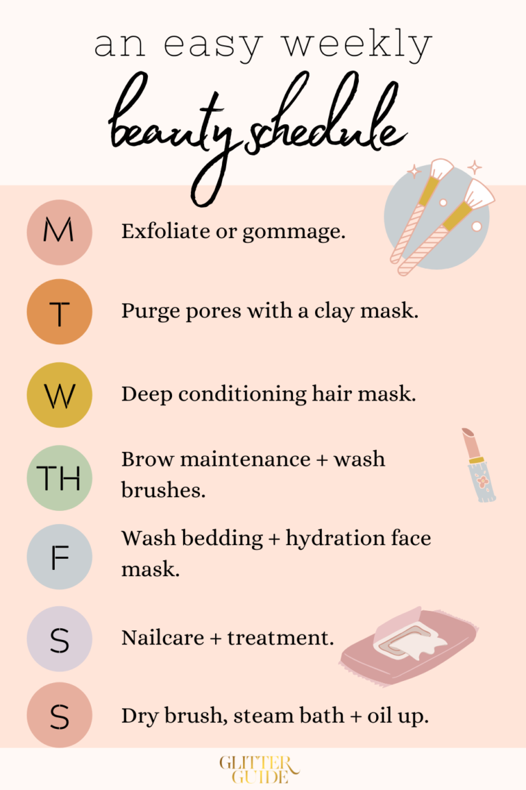 An Easy Weekly Beauty Schedule - An Easy Weekly Beauty Schedule -   14 weekly beauty Routines ideas