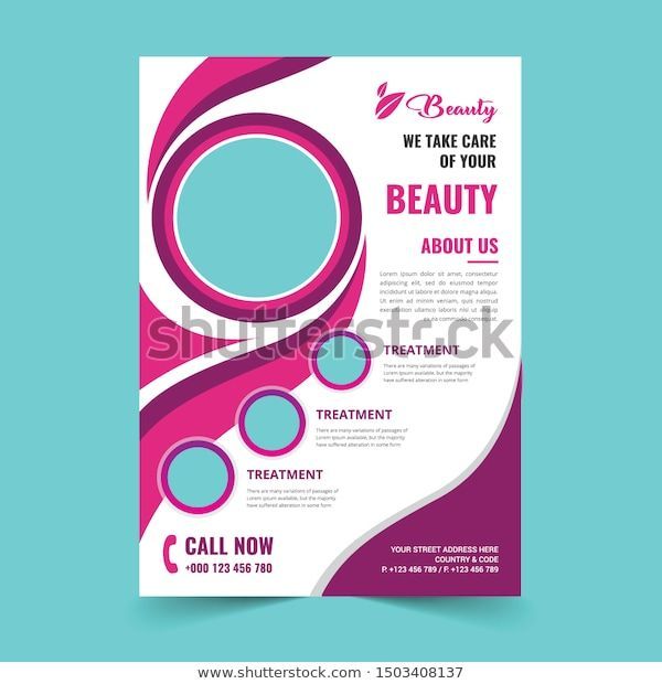 Beauty Salon Flyer Design Template Stock Vector (Royalty Free) 1503408137 - Beauty Salon Flyer Design Template Stock Vector (Royalty Free) 1503408137 -   15 beauty Design flyer ideas