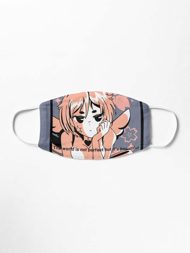 'Anime- inspired young girl design- The World is not perfect but its beautiful.' Mask by EvaWolf - 'Anime- inspired young girl design- The World is not perfect but its beautiful.' Mask by EvaWolf -   15 beauty Mask anime ideas