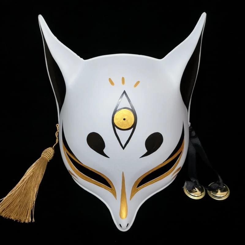 Sharp Ears Kitsune Mask - Golden Third Eye - Sharp Ears Kitsune Mask - Golden Third Eye -   15 beauty Mask anime ideas