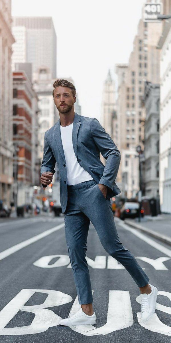 Sneakers With A Suit:  The New Norm of Men's Business Style - Sneakers With A Suit:  The New Norm of Men's Business Style -   15 business style Mens ideas