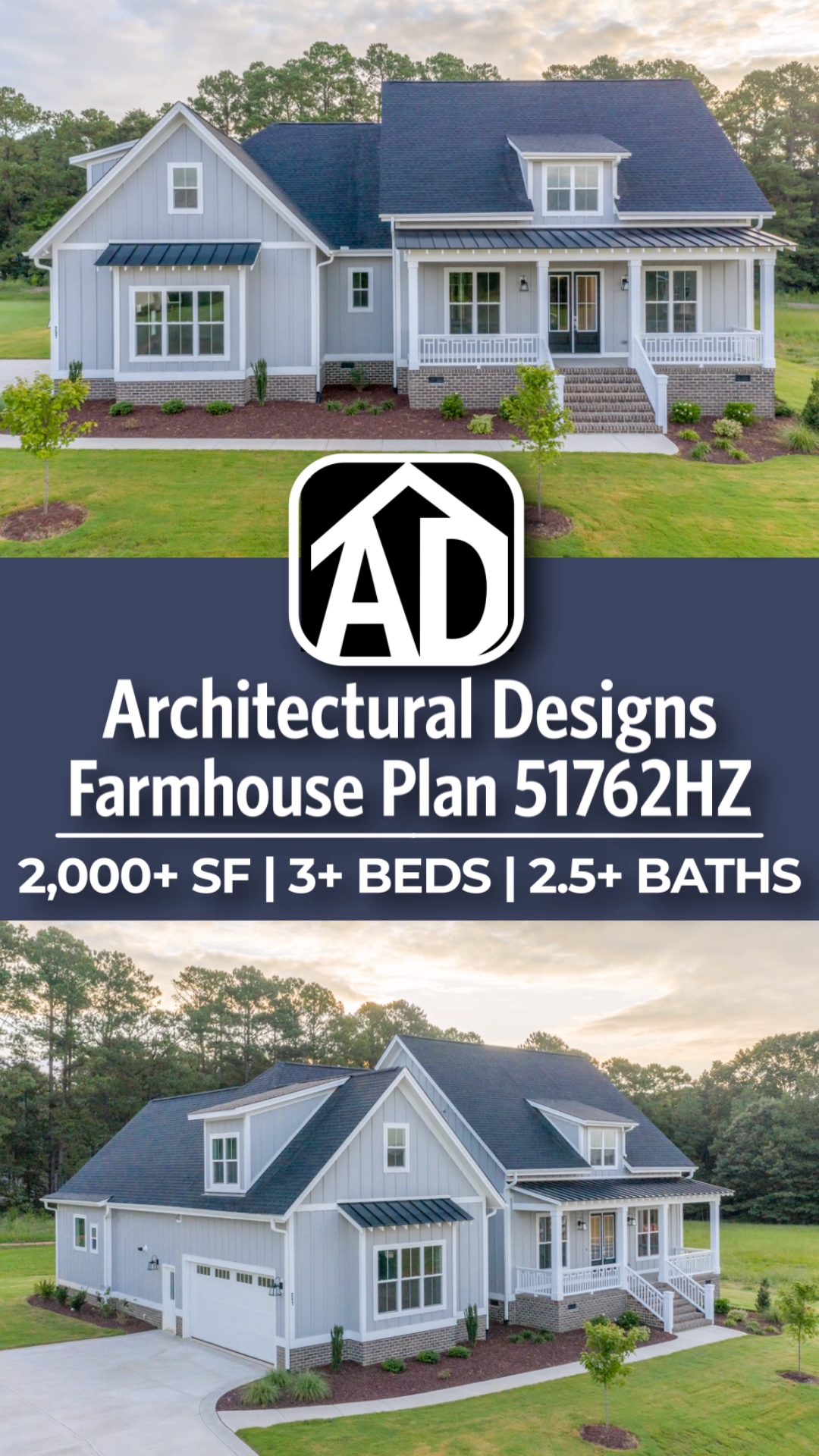Modern Farmhouse Home Plan 51762HZ - Modern Farmhouse Home Plan 51762HZ -   diy House plans