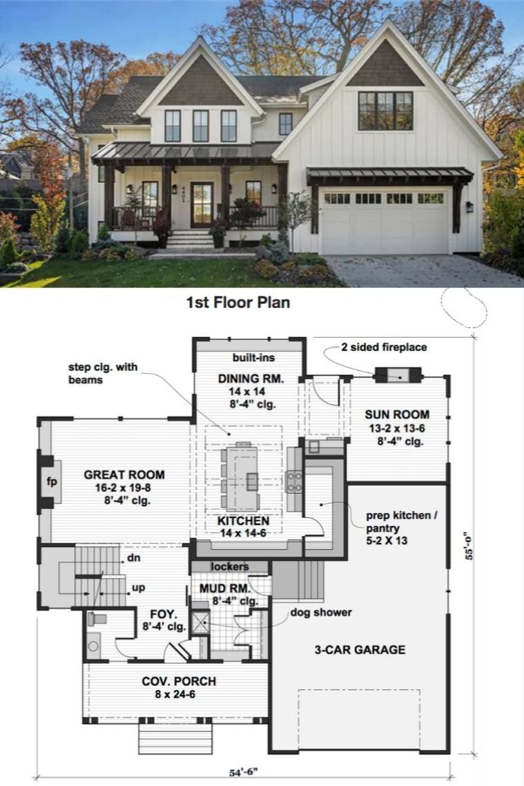 Modern Farmhouse House Plan 2001 - Modern Farmhouse House Plan 2001 -   15 diy House plans ideas