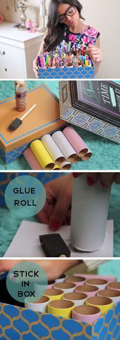 How to Organize with CARDBOARD - 11 Ways - How to Organize with CARDBOARD - 11 Ways -   15 diy School Supplies cheap ideas
