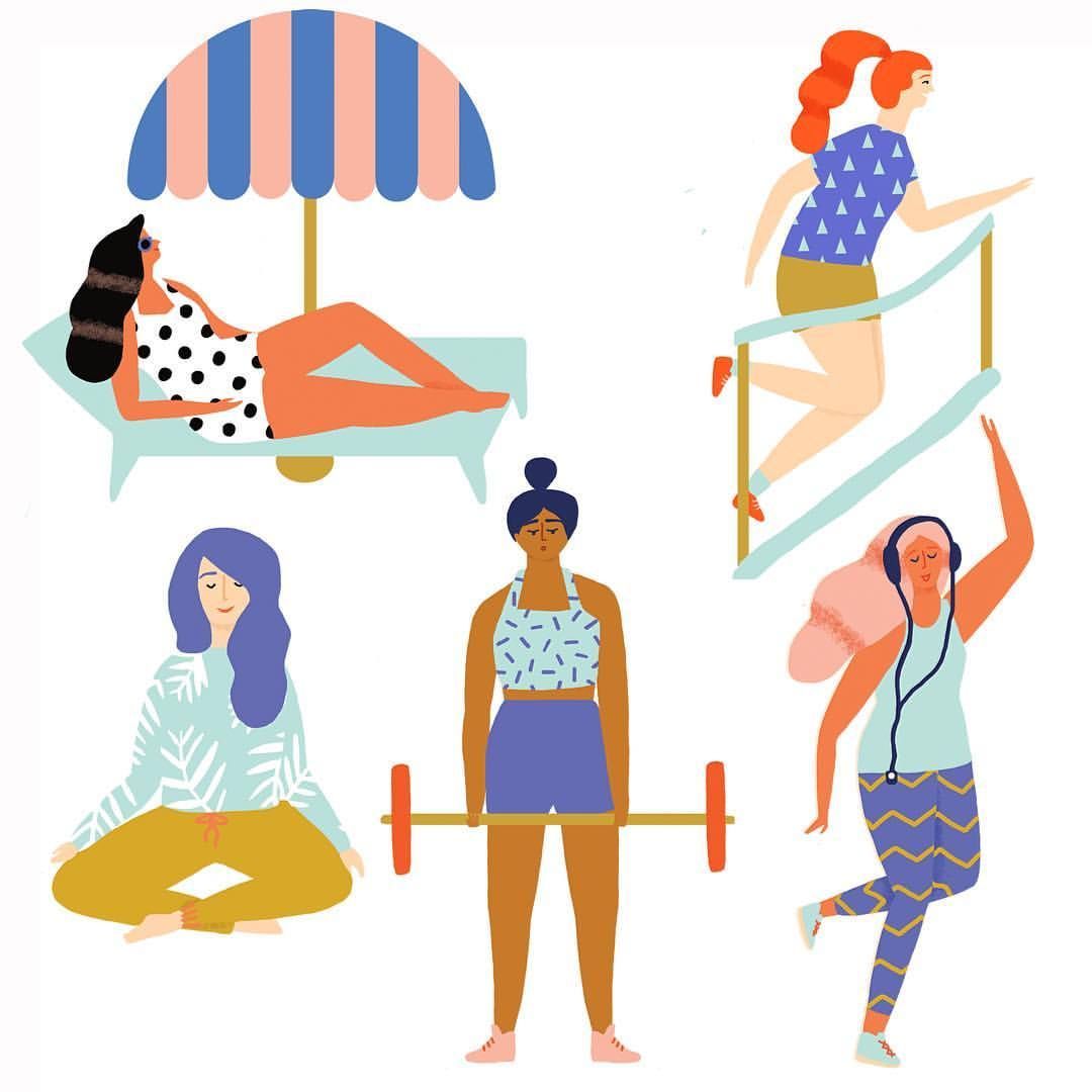naomiwilkinson - naomiwilkinson -   15 fitness Illustration woman ideas
