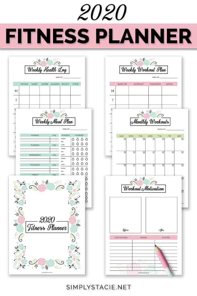 2020 Fitness Planner Free Printable - Simply Stacie - 2020 Fitness Planner Free Printable - Simply Stacie -   15 fitness Planner for beginners ideas