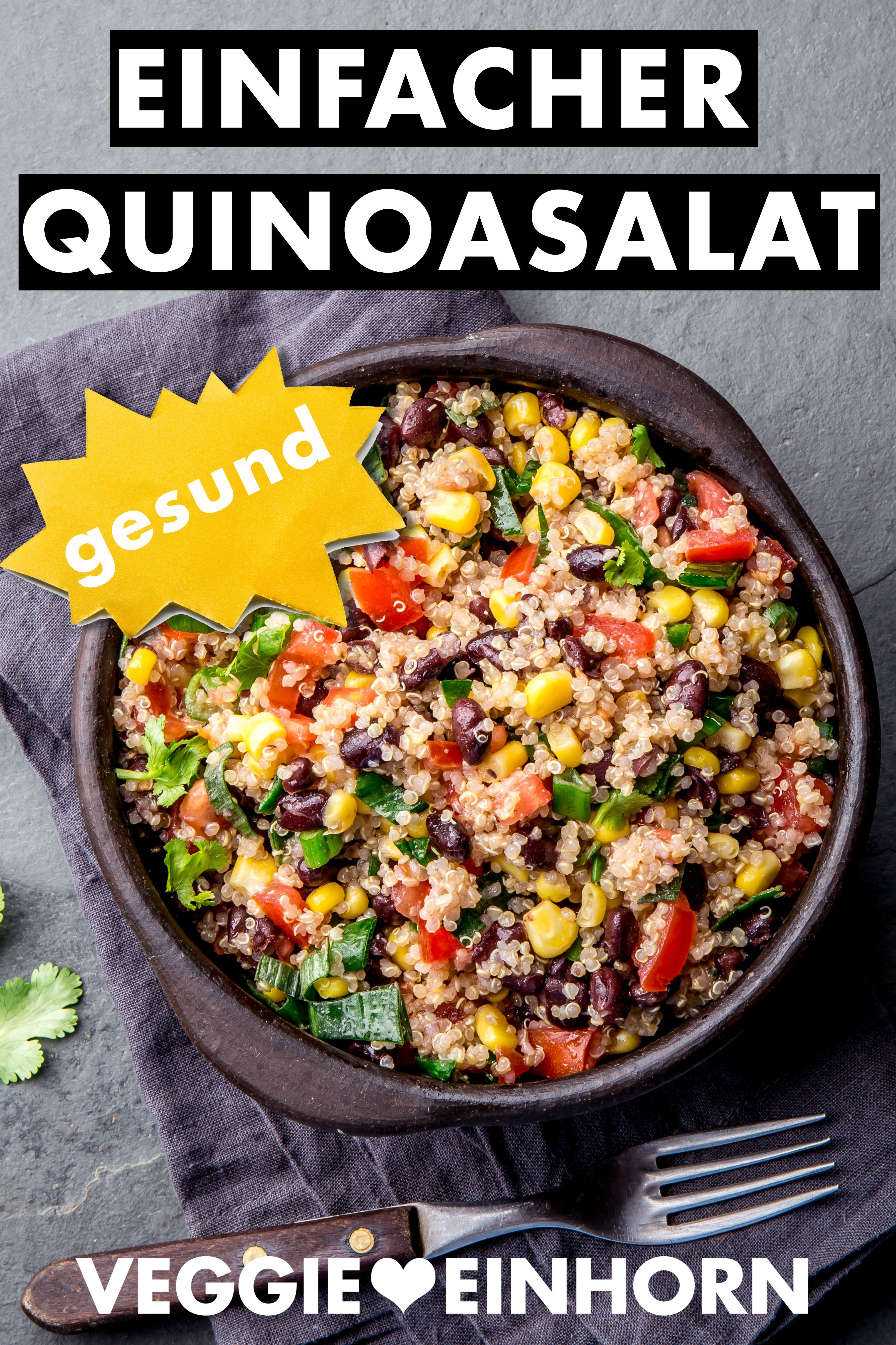 Einfacher mexikanischer Quinoa Salat | Bunter vegetarischer Quinoasalat | Gesund und lecker - Einfacher mexikanischer Quinoa Salat | Bunter vegetarischer Quinoasalat | Gesund und lecker -   15 fitness Rezepte salat ideas