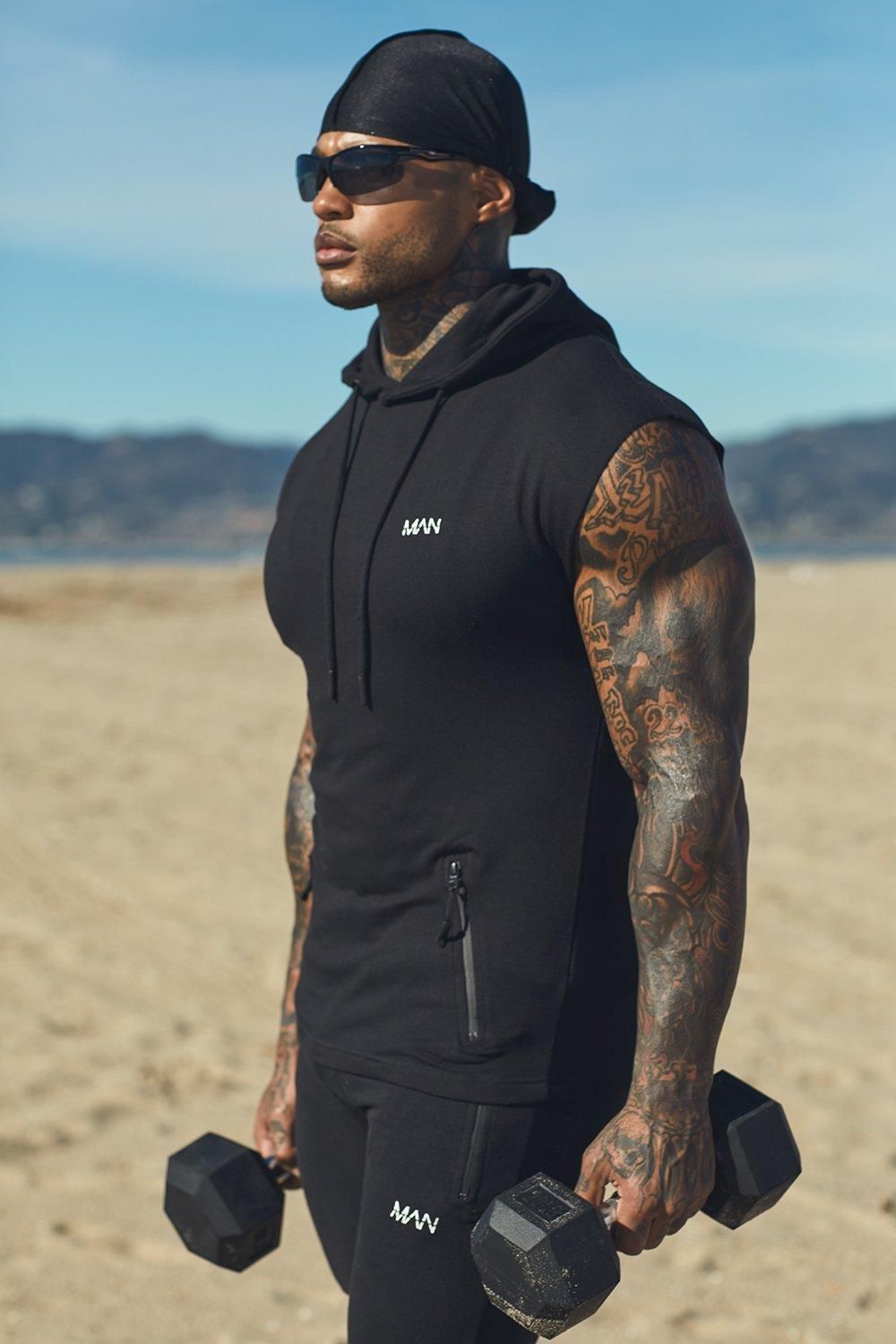 Active Sleeveless Gym Hoodie - Active Sleeveless Gym Hoodie -   15 mens fitness Wallpaper ideas