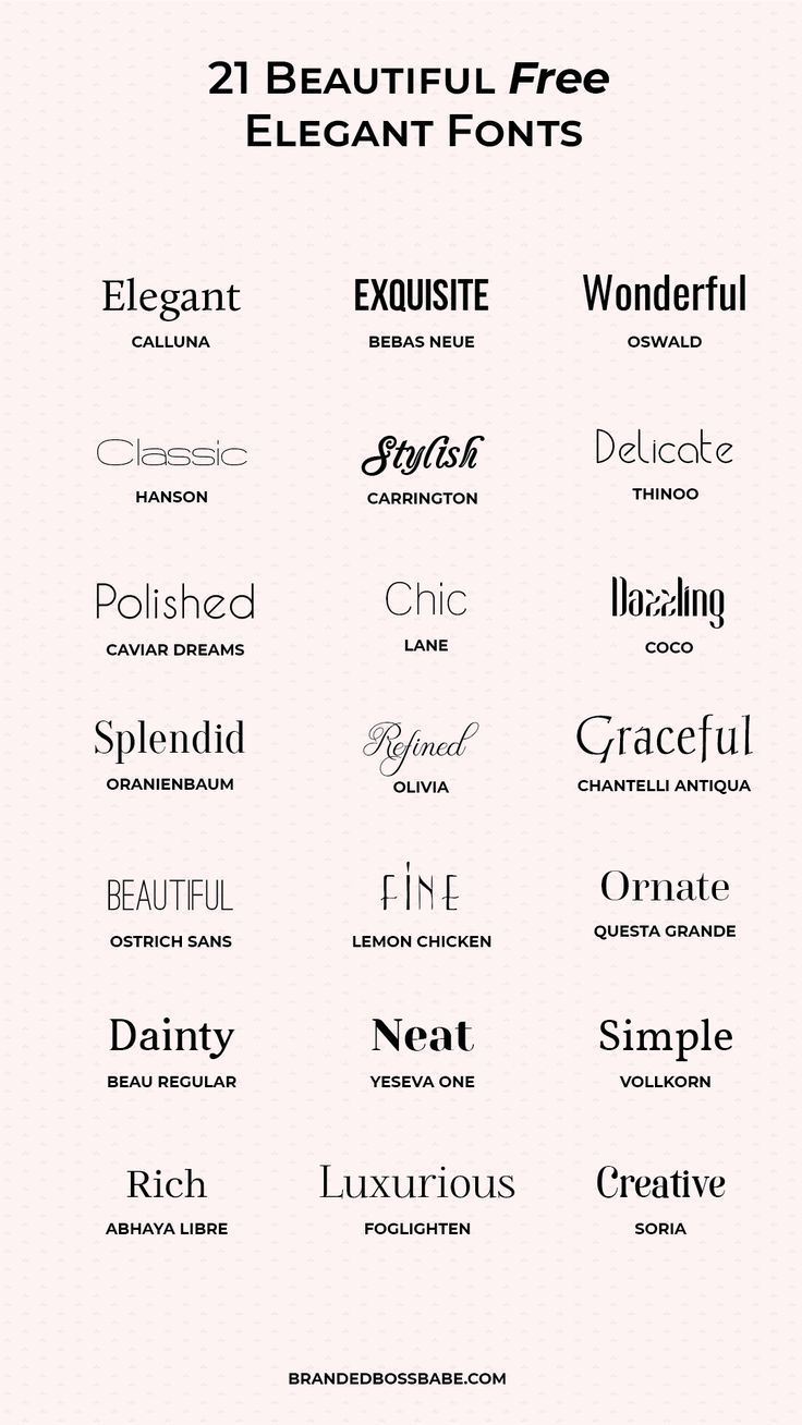 20 Beautiful and free elegant fonts — Ana Amelio - 20 Beautiful and free elegant fonts — Ana Amelio -   16 beauty Design branding ideas